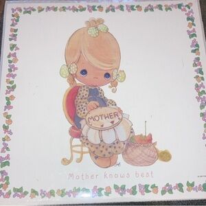 Hallmark Vintage Precious Moments Mother Knows Best Wall Art new in plastic.